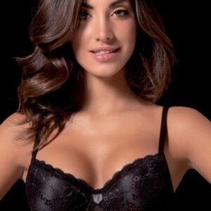 Reggiseno Noemi - Love&Bra - Balconcino in pizzo leggermente imbottito dedicato a chi desidera una forma naturale. Valorizza il décolleté garantendo un ottimo sostegno per un look sensuale e raffinato.