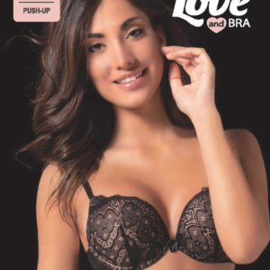 Reggiseno Elodie - Love&Bra - Reggiseno push-up in pizzo Glam coppa graudata con ferretto e scollatura a cuore.