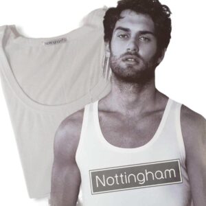 Canotta Nottingham VL6100B Canotta-uomo-vl6100b-bianco-e-grigio-nottingham-cotone