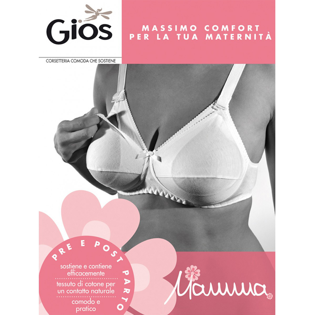 280 Reggiseno GIOS: Comfort e praticità per le neomamme. Apertura allattamento per un allattamento facile e sicuro. Il tuo alleato prezioso in questo periodo speciale.