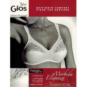 985 Reggiseno GIOS: Un connubio di eleganza e comfort. Il pizzo aggiunge un tocco di sensualità. La tua bellezza naturale esaltata con sicurezza.