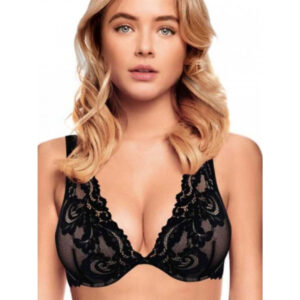 5050 Reggiseno Infiore, balconcino imbottito in pizzo floreale, coppa B con ferretto, eleganza e comfort per un décolleté perfetto ogni giorno.