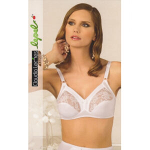 Il reggiseno Lepel Delia, senza ferretto e non imbottito, offre comfort, sostegno naturale e un tocco di eleganza con raffinati inserti in pizzo. Perfetto per un uso quotidiano.