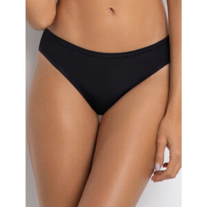 Lo Slip Sièlei 1347 in microfibra lucida con bordi doppiati e tassello in cotone offre comfort e freschezza. Elegante e pratica per ogni occasione.